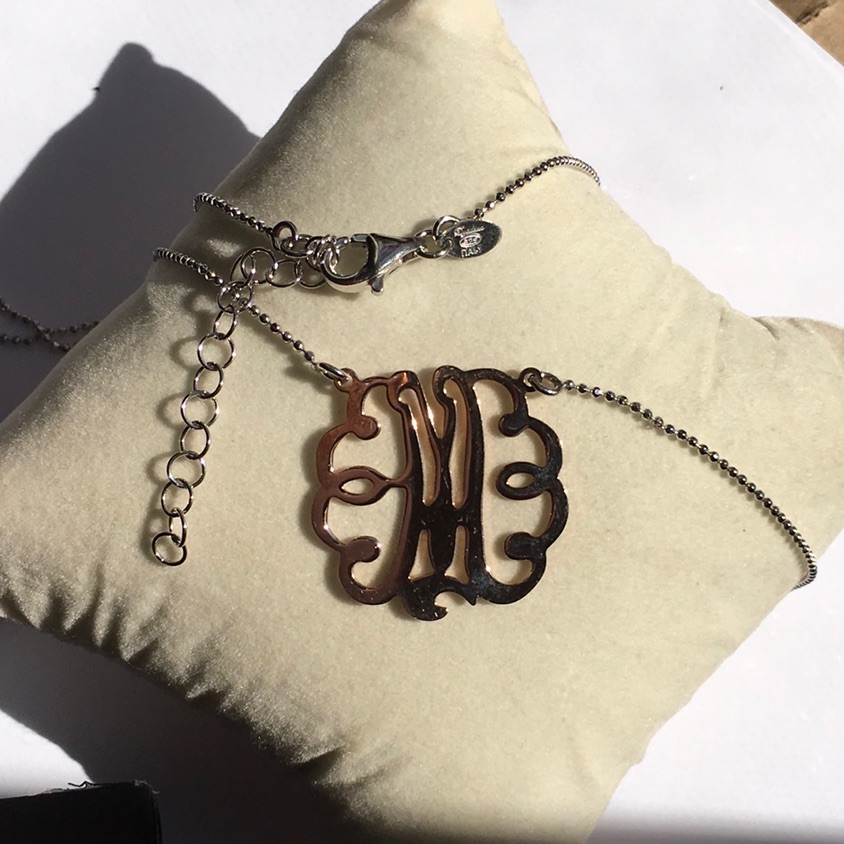 Dyadema Monogram M Sterling Silver 925 50$
